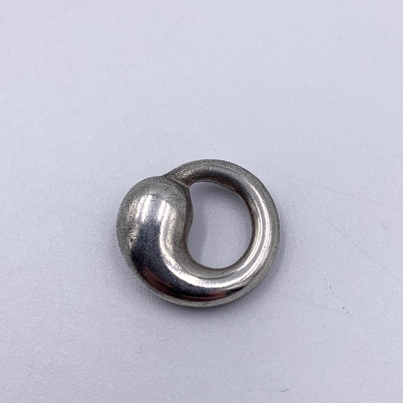 Authentic Tiffany & Co 925 Silver Elsa Peretti Eternal Circle Pendant - Picture 3 of 4